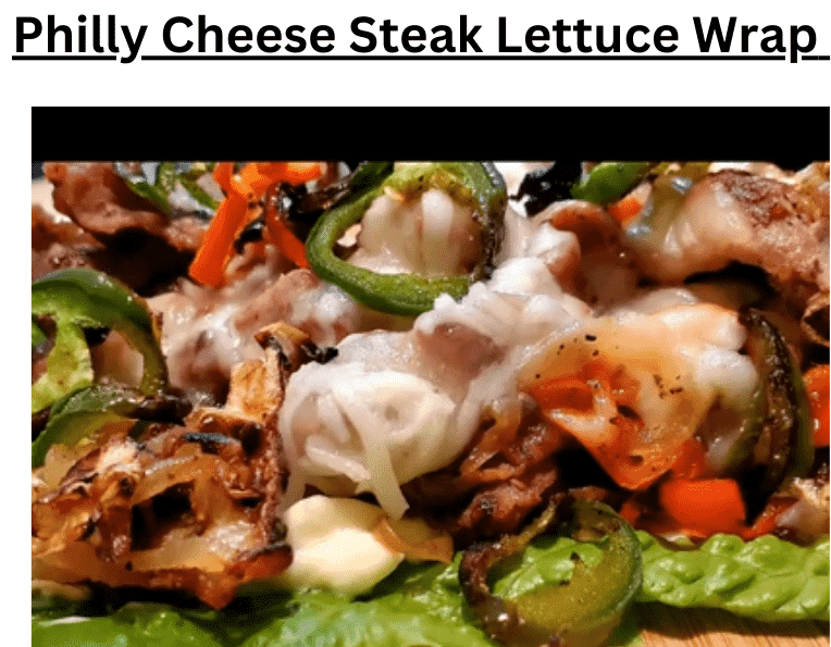 Philly Cheese Steak Lettuce Wraps